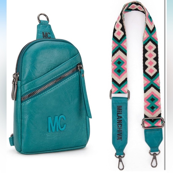 Teal sling bag - Picture 5 of 7